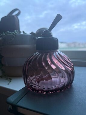 Vintage Avon Glass Perfume Bottle in Smoky Purple